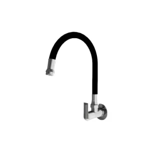 Shell Flexi Sink Cock with Swinging Spout & Wall Flange