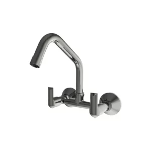 Shell Sink Mixer Wall Mounted with Swinging Spout