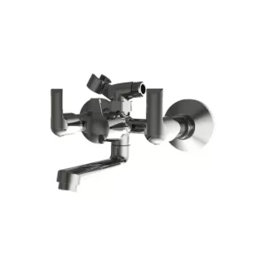 Shell Wall Mixer Telephonic with Crutch for Hand Shower