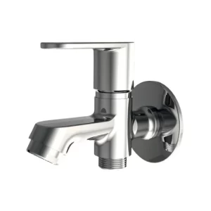 Bolt Two Way Bib Cock with Wall Flange