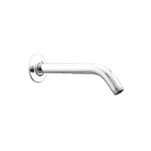 Stainless Steel Round Pipe Long Shower Arm With Wall Flange