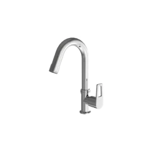 Aspire Swan Neck Pillar Cock with Swinging Spout