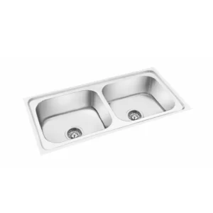 Rex Double Bowl Kitchen Sink - 37"x18"x8" Inch