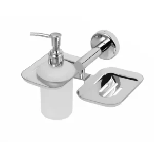 Bolt Soap Dish & Liquid Dispenser