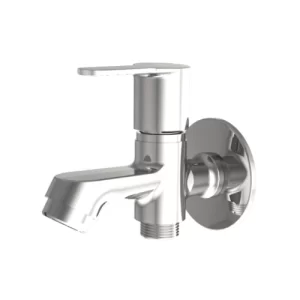Ultra Two Way Bib Cock with Wall Flange