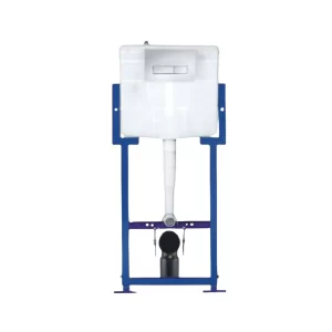 Slim Concealed Cistern & Drain Pipe with Full Frame
