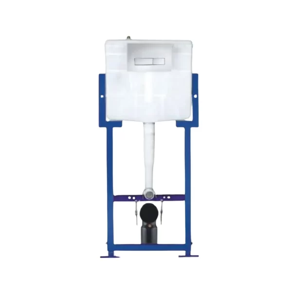 Slim Concealed Cistern & Drain Pipe with Full Frame