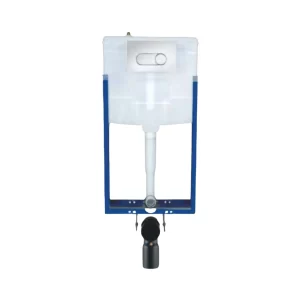 Slim Concealed Cistern & Drain Pipe with Half Frame