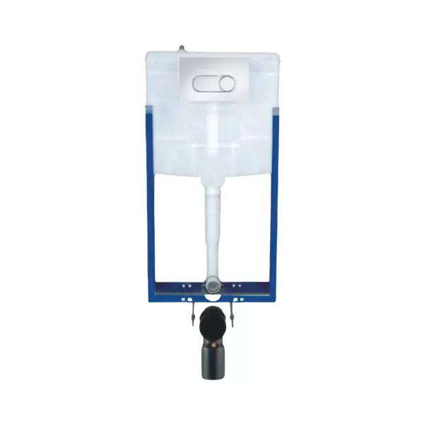 Slim Concealed Cistern & Drain Pipe with Half Frame